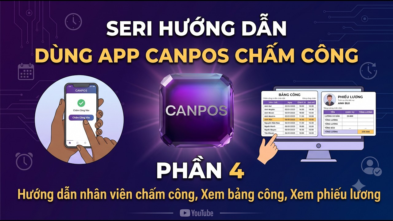 Hướng dẫn sử dụng phần mềm Chấm công CANPOS